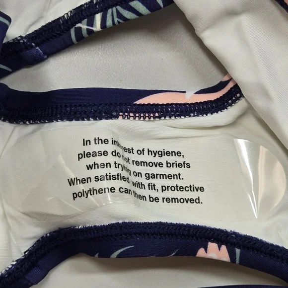 NWT QUINCE Tankini Swimsuit Flamingo Palm Kid Girls Size 10 6931 - Picture 7 of 10